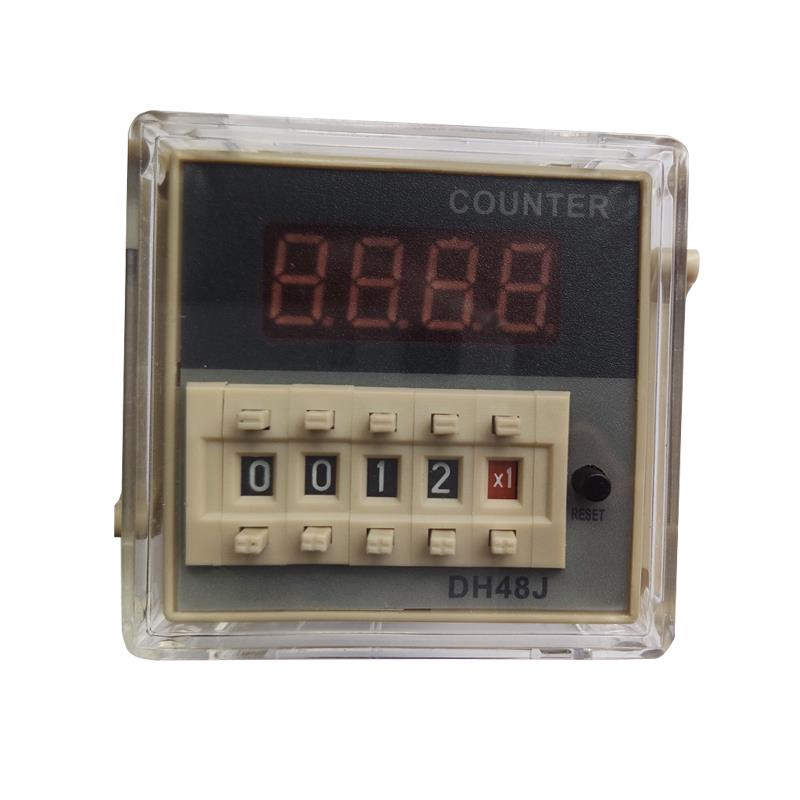 数显DH48J电子计数器DH48J-8预置计数继电器220V380v24v变压器