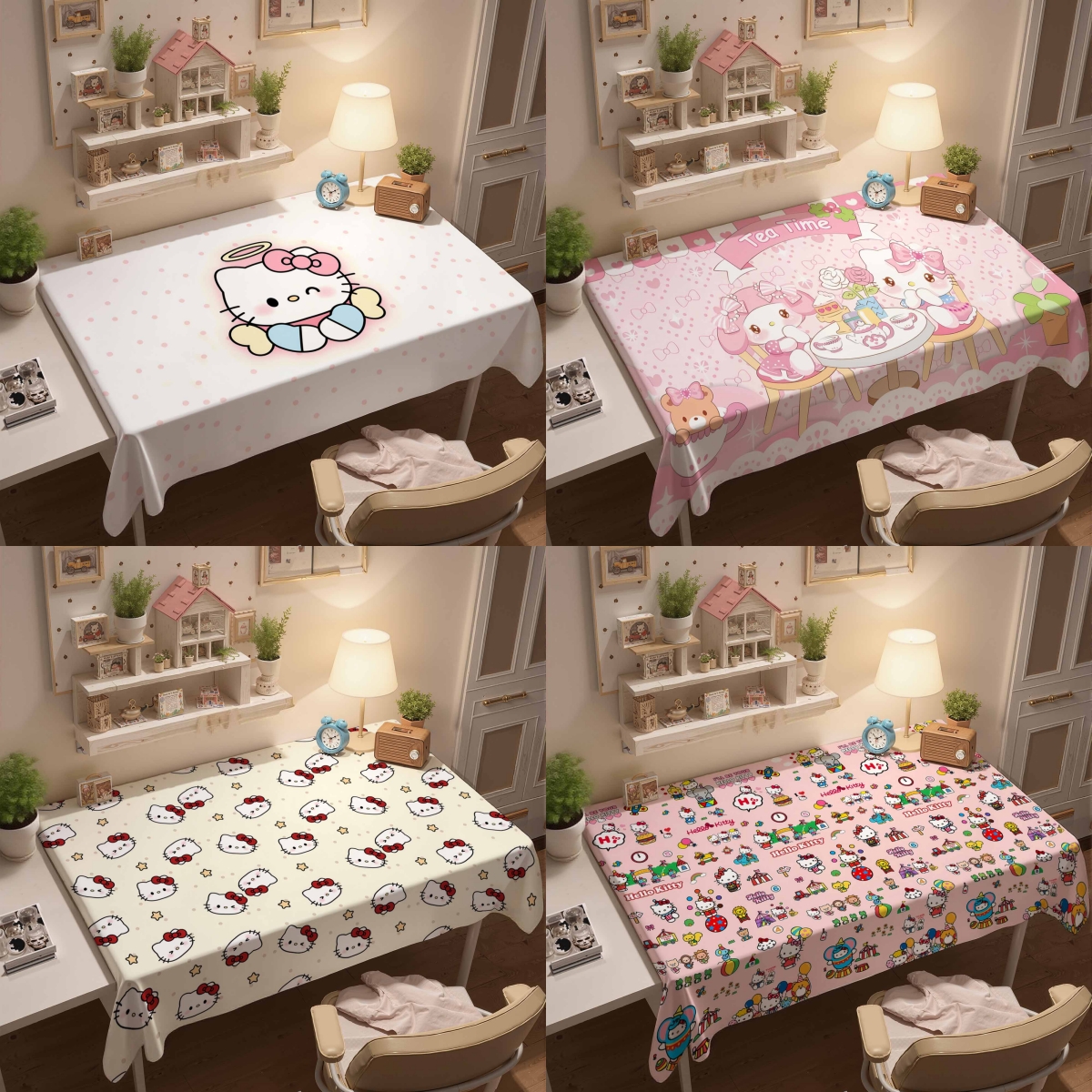 ins风HelloKitty卡通少女心桌布