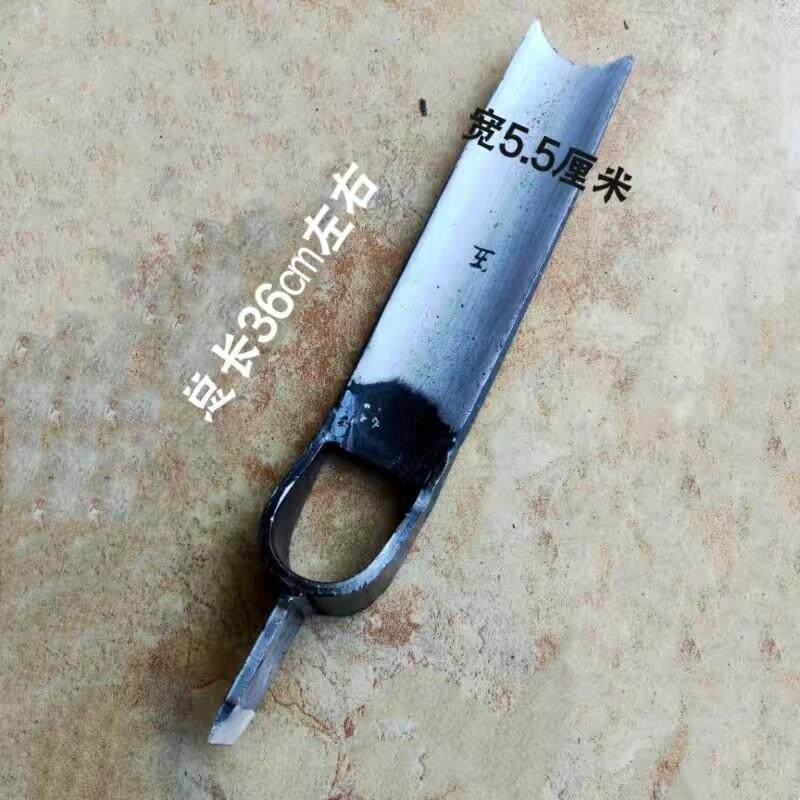 挖笋专用锄头弹簧钢锻打冬笋锄斧两用砍笋锄草开荒大条锄宽锄永康