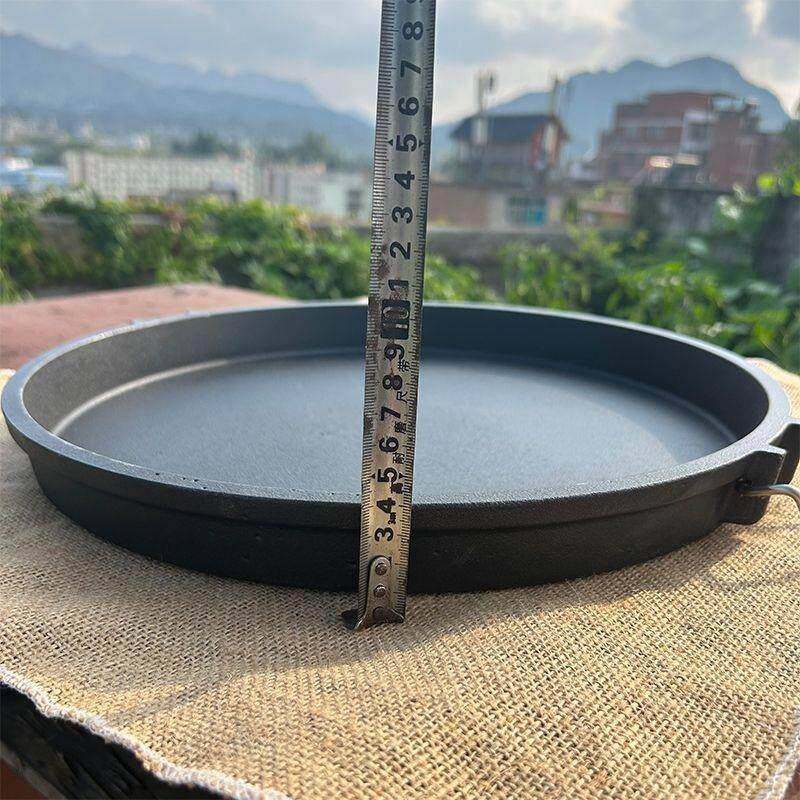 贵州铸铁平底烙锅 生铁锣锅煎锅平底锅 加厚烙饼煎饼