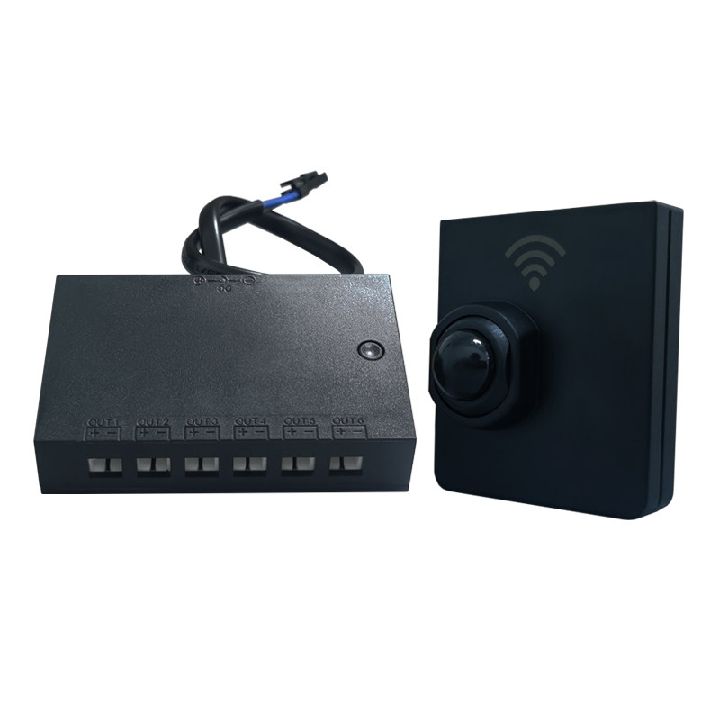 双控无线人体感应开关触摸调光12v24v手扫门控渐亮渐灭充电感应器图片