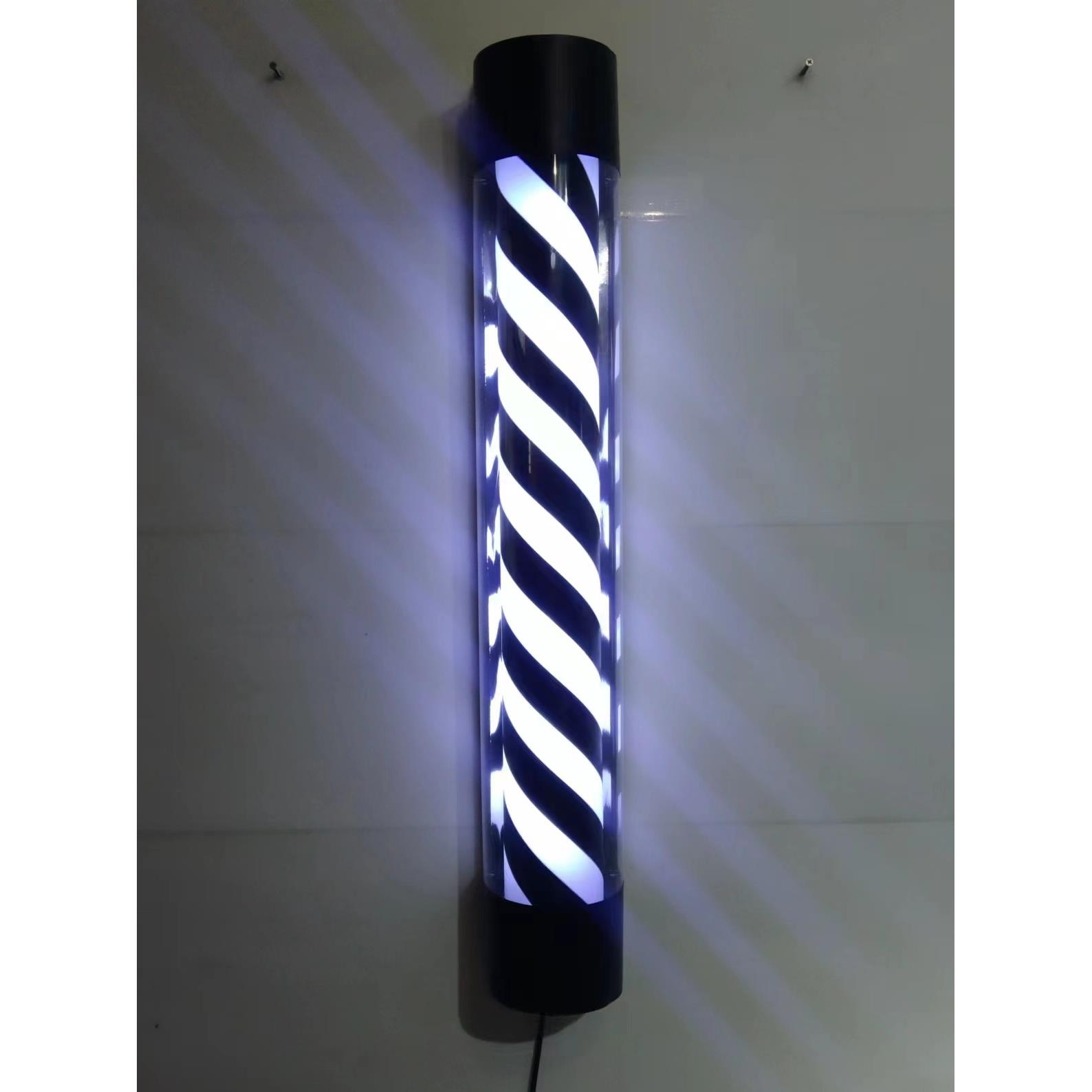 美发 理发店 灯箱 发廊标志灯 高亮挂墙LED转灯专用灯120cm高半圆