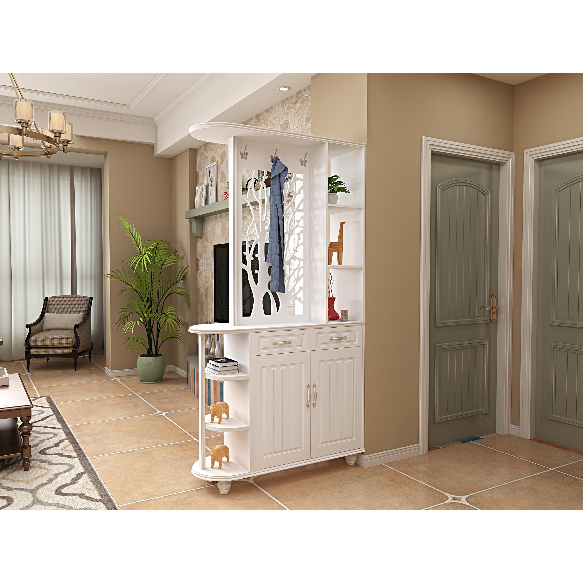 进门双面玄关隔断柜客厅屏风柜玄关柜收纳一体柜现代小户型鞋柜