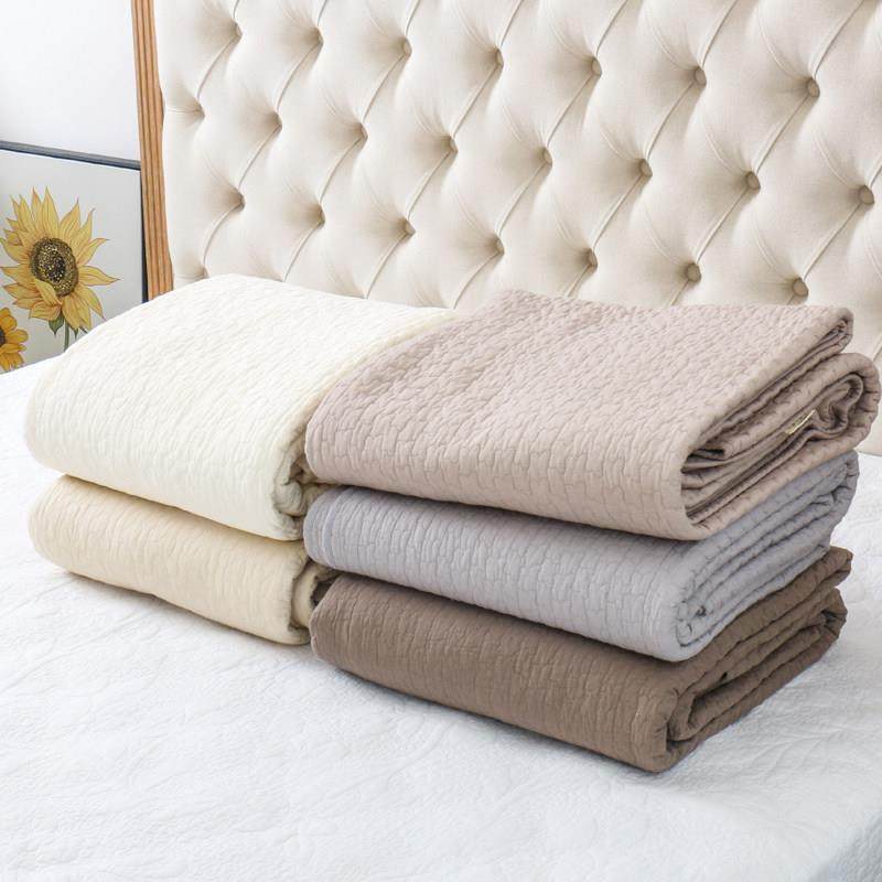 外贸出口微瑕纯色绗缝被单双人全棉床盖水洗夏凉被空调被床单单件,床上用品,床盖,淘宝优惠券,粉丝福利购,淘宝优惠卷