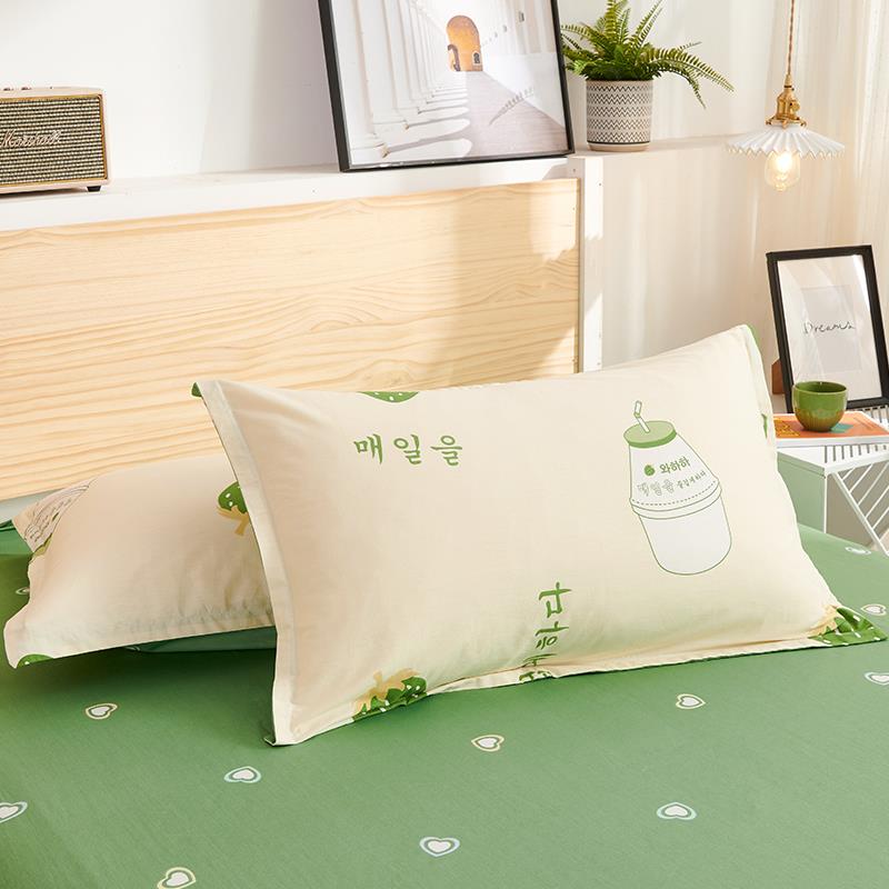 纯棉枕套一对，纯棉枕套，单身学生宿舍儿童30X50Cm枕套48X74Cm