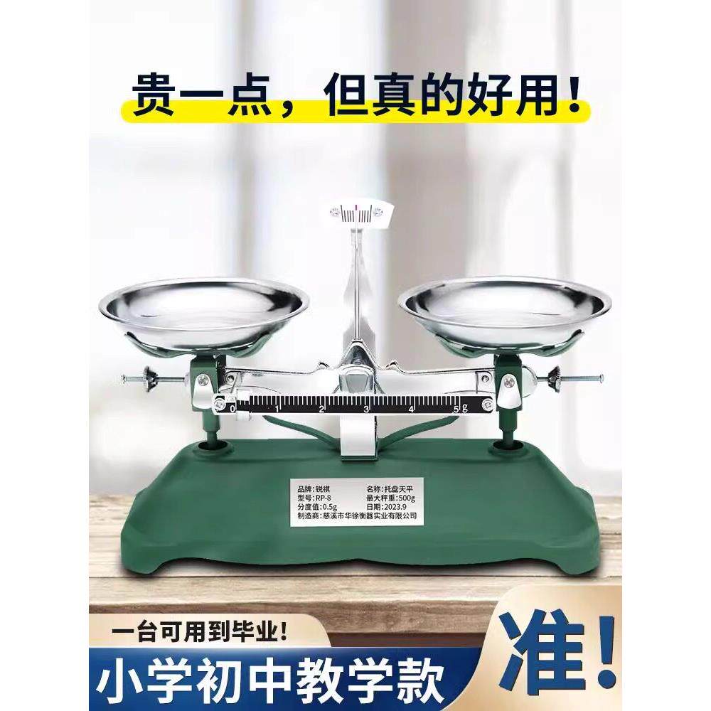 天平称天平秤教具小学初中物理高精度学生家用工业托盘天平实验室