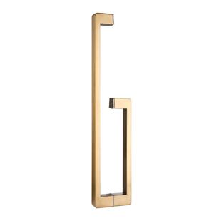 L型方管浴室玻璃门拉手304不锈钢加厚淋浴房门把手哑黑钛金玫瑰金