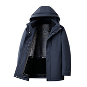 防风可脱卸兔毛内胆保暖外套 2025秋冬男款 H家 时尚 撤标撤柜