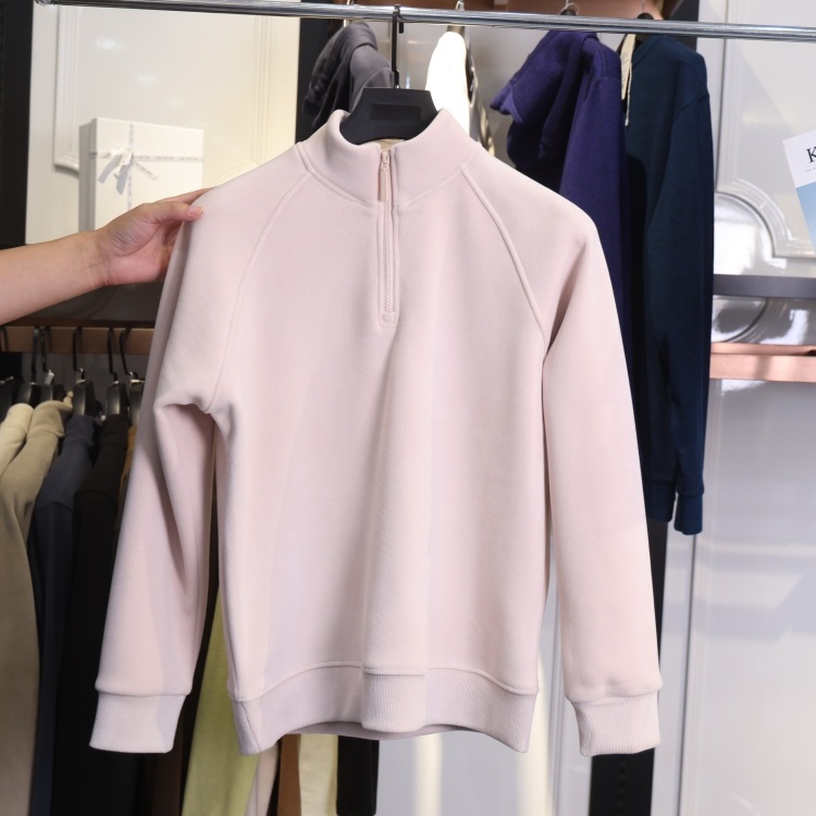 【杉家】撤标撤柜！2025秋冬女新款亲肤舒适插肩袖半拉链立领卫衣