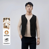 韩版 男士 宽松压花休闲羊毛马甲坎肩 秋季 一线撤标撤柜2024年新款