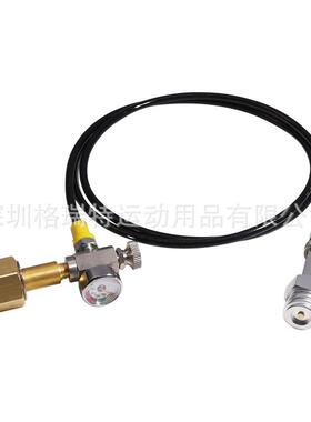 新款CGA320/W21.8苏打连接管1.5米和2.5米黑色管TR21快速断开接头