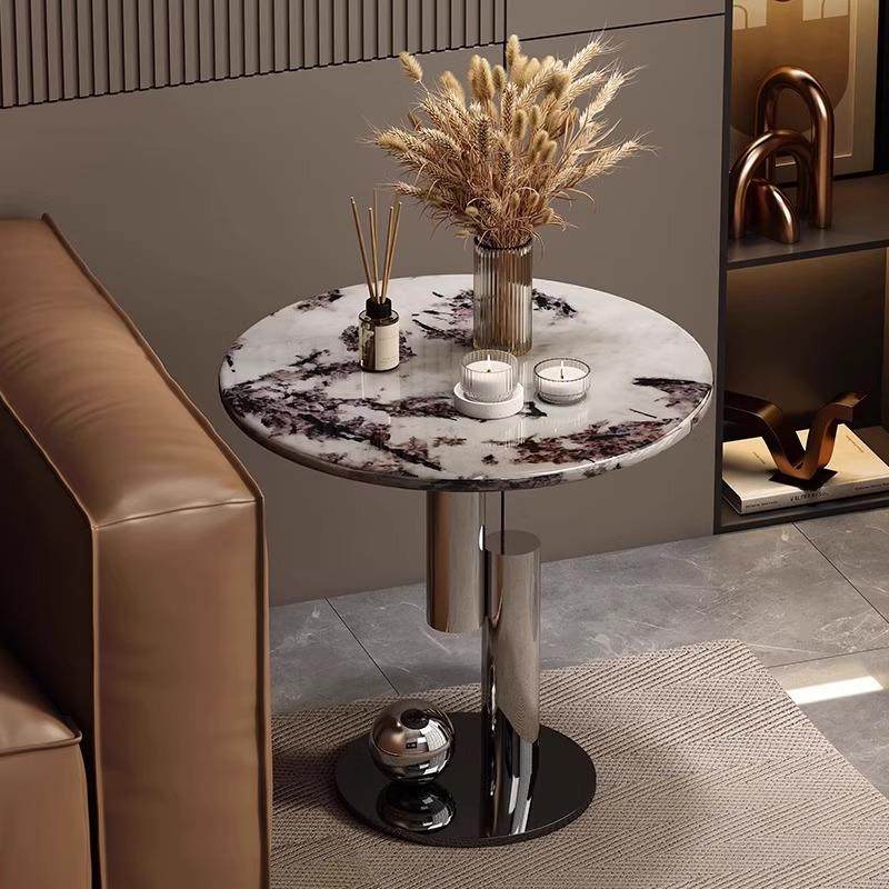 意式轻奢高级感圆形客厅沙发边几极简设计师款现代简约茶几角几,农机/农具/农膜,其它农用工具,淘宝优惠券,粉丝福利购,淘宝优惠卷