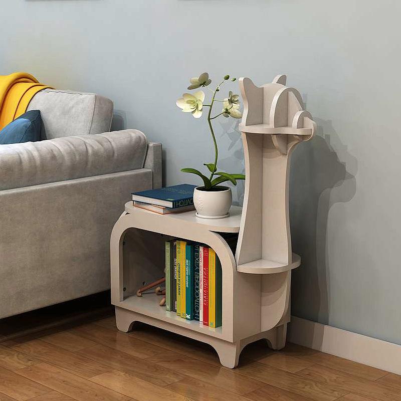 羊驼书架置物架沙发边几办公室商铺主题装饰展示架儿童卡通书桌