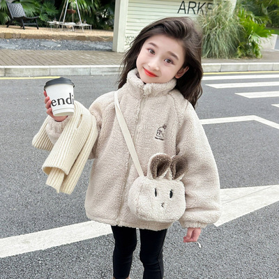 商场同款女童夹棉加厚洋气外套