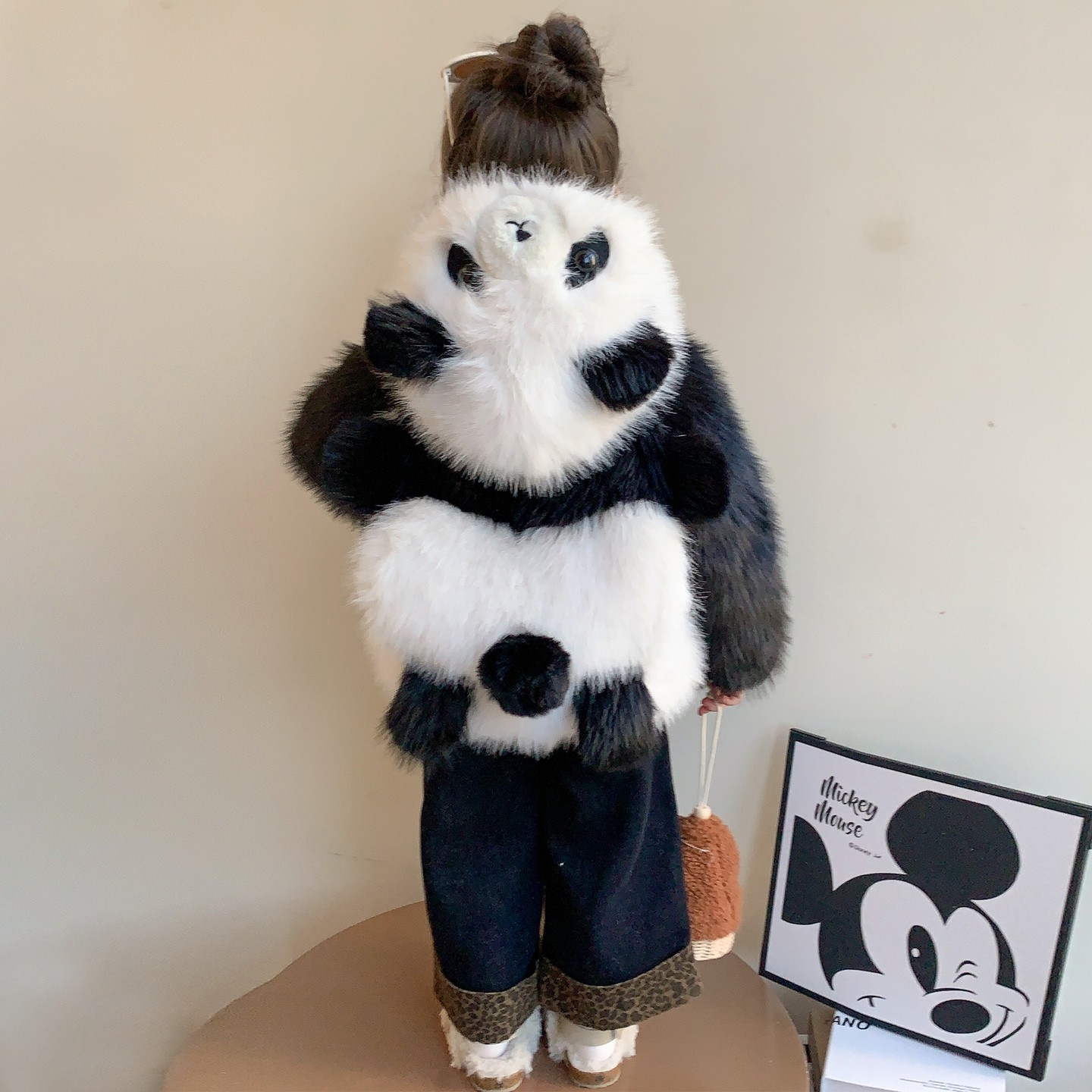 女童加绒仿皮草外套冬装2025新款卡通熊猫保暖加厚儿童毛毛衣冬装,童装/婴儿装/亲子装,皮草/仿皮草,淘宝优惠券,粉丝福利购,淘宝优惠卷