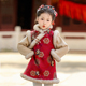 拜年服 超仙宝宝唐装 女童汉服冬装 中国风加绒儿童旗袍裙加厚新中式