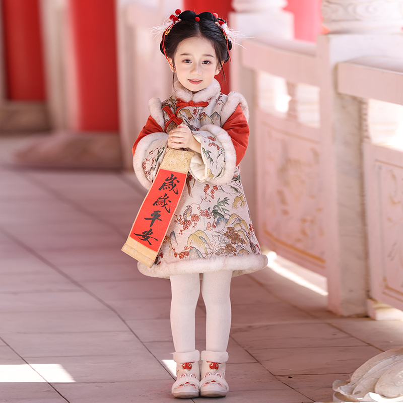 【活动价】女童冬季中国风旗袍裙