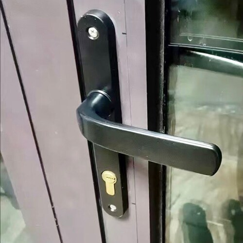 断桥铝执手铝合金配件8520门拉手平开门多点锁门锁锁具单点锁把手