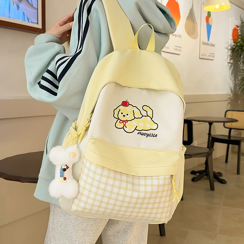 书包初中女生小学生三到六年级高颜值小清新格子可爱轻便双肩背包,箱包皮具/热销女包/男包,双肩背包,淘宝优惠券,粉丝福利购,淘宝优惠卷