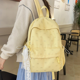 书包初中女生ins风高颜值小众高中生学生双肩包大容量学院风背包