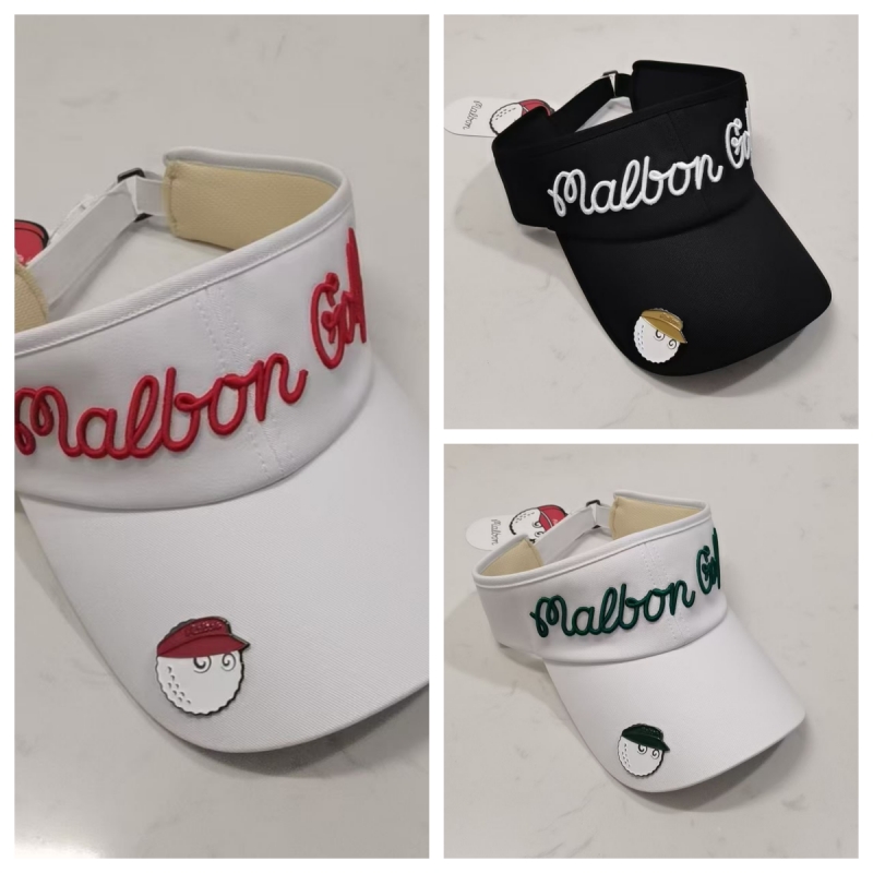外贸malbon高尔夫球帽女士空顶帽夏季新款户外休闲运动遮阳防晒帽