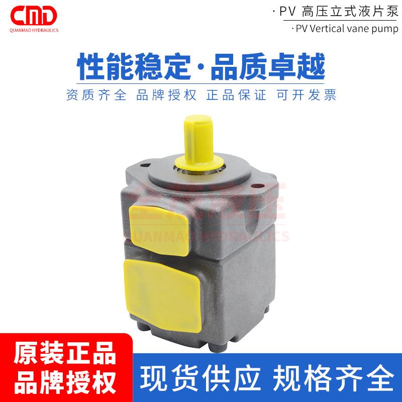 低噪音叶片泵压力泵PV2R1-14-17-19-21-23-25高压油泵多级边立式
