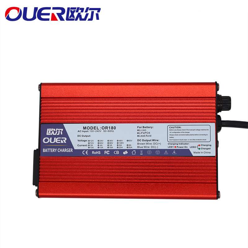 43.8V2A充电器 12S 38.4V磷酸铁锂充电器 自动宽电压 滑板平衡车