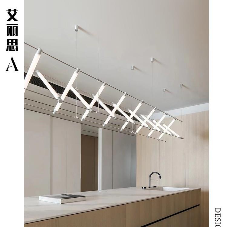 马扎灯餐厅吊灯蔡列超设计师工业风后现代创意个性极简长条吧台灯