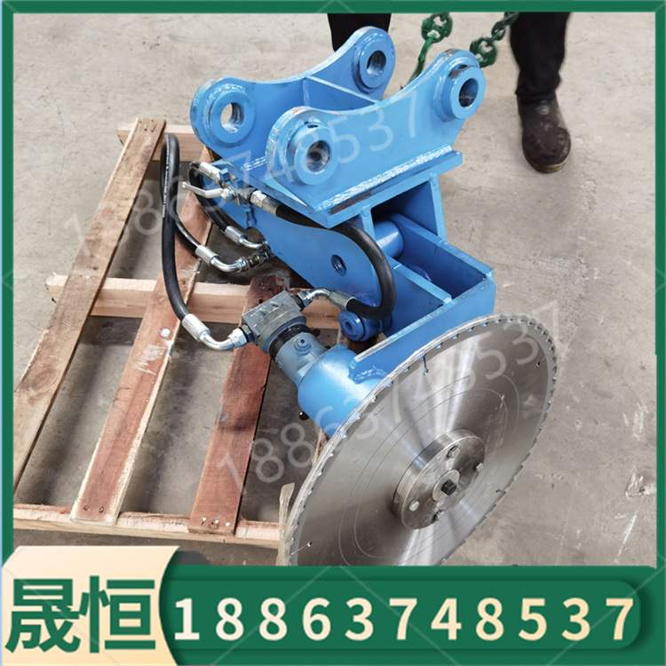 挖机属具大型树木锯 液压圆盘锯 切木锯伐木锯割沙柳锯公路修剪锯