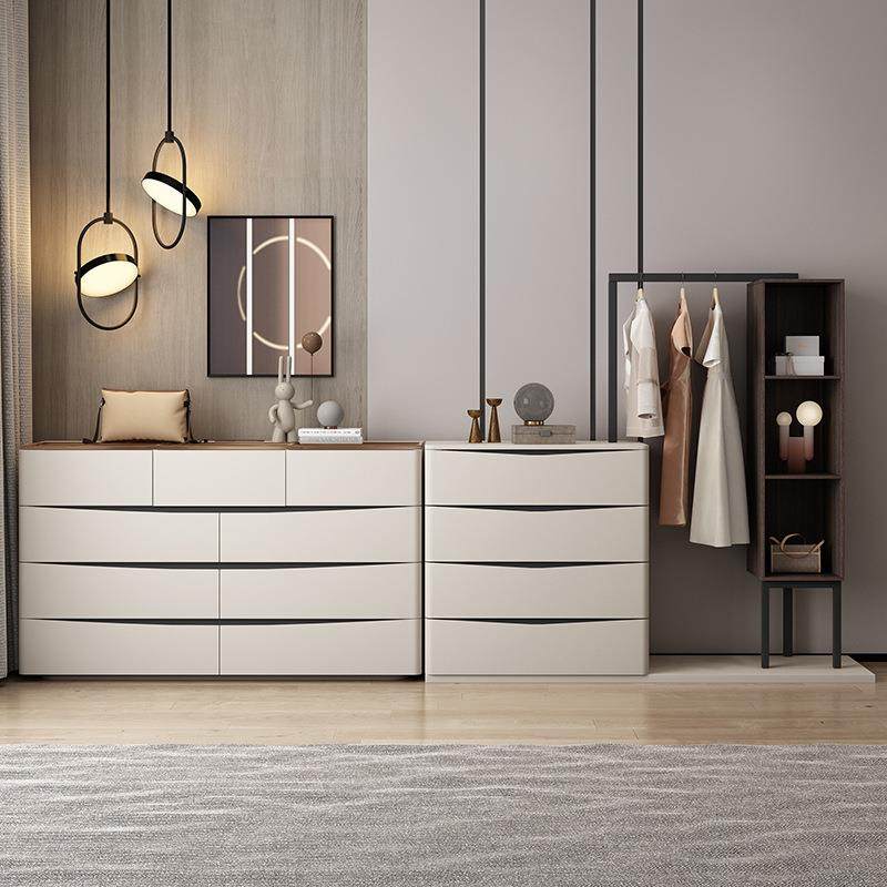 卧室斗柜收纳柜挂衣架实木柜子组合一体落地九斗柜四斗立柜物置架