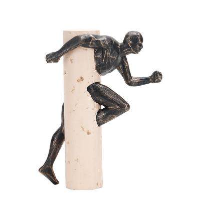 现代简约创意奔跑人物摆件样板房售楼处桌面书架软装饰工艺品,纺织面料/辅料/配套,纺织机械配件,淘宝优惠券,粉丝福利购,淘宝优惠卷