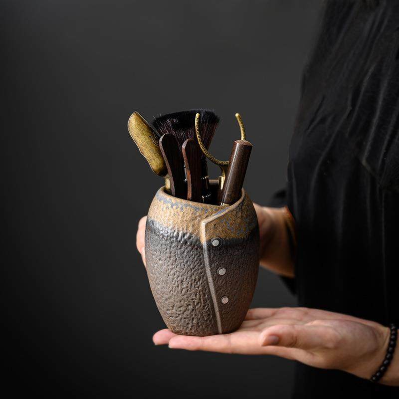 鎏金粗陶茶道六君子黑檀木金属泡茶工具套装茶匙茶勺茶铲茶具配件,纺织面料/辅料/配套,纺织机械配件,淘宝优惠券,粉丝福利购,淘宝优惠卷