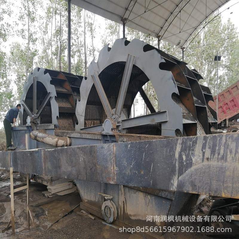 矿砂工程沙轮式洗砂机 矿山选矿机械设备 河道泥沙脱水分离机