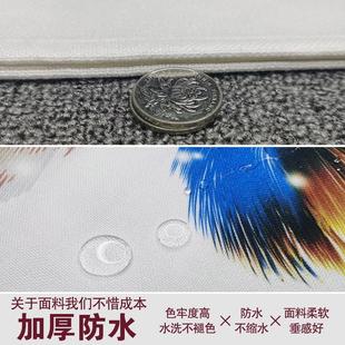 饰玄关入户门帘隔断帘家用卧室布艺遮挡卫生间挂帘 .梦幻山水画装