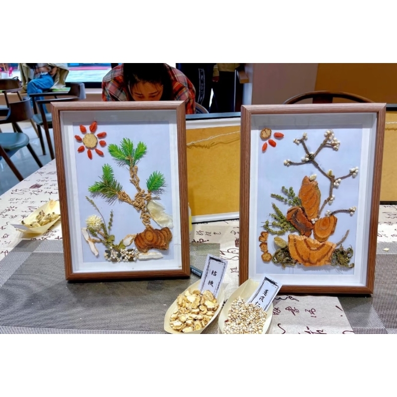 装饰画diy材料全套儿童壁画老人古画动植物八段锦纸制礼物大型茶