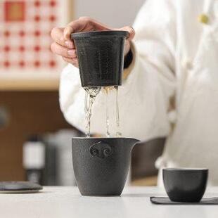便携泡茶功夫茶杯一壶二杯户外茶壶豪礼 兰台福至快客旅行茶具套装