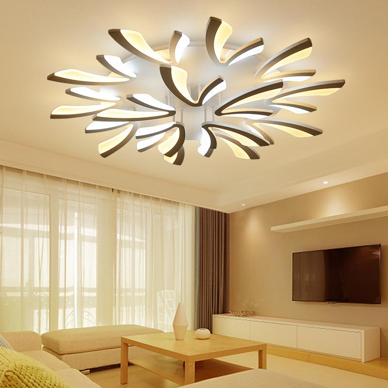 客厅吸顶灯led客厅卧室书房个性异形110V跨境可控硅调光亚马