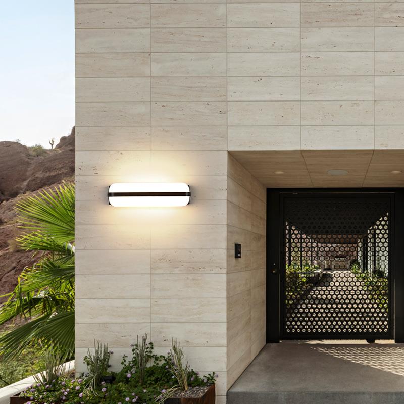 户外庭院花园壁灯入户门前灯上下发光门灯阳台室内室外防水照明灯