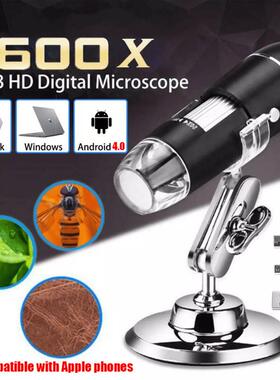 2026新款跨境1600倍像素3合18led便携式数码显微镜相机