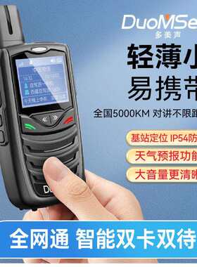多美声全国对讲机户外大功率远距离迷你公网插卡微型步话机手持台
