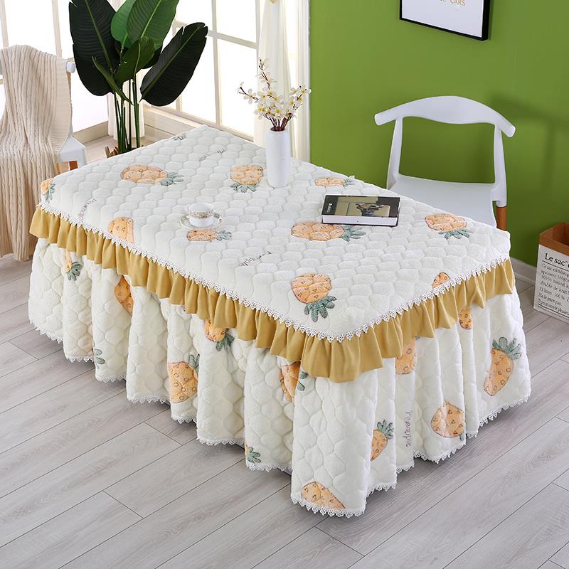 加厚电炉罩烤火桌子罩套长方形烤火炉电暖炉桌罩茶几烤火桌布新款