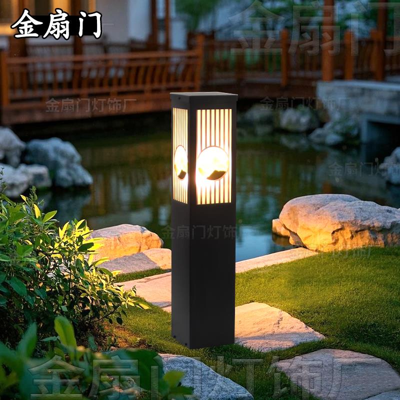 中式别墅户外草坪灯庭院灯花园灯室外景观灯草地灯太阳能插地灯