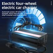 电动汽车充电器60v15a18a72v20a25a新能源车铅酸电池智能充电器