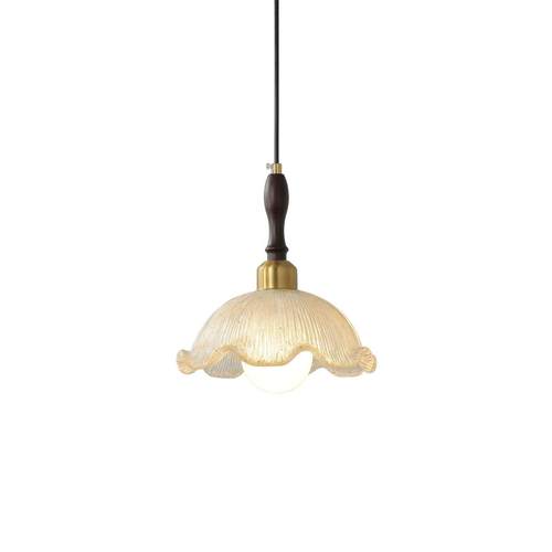 MOFAS法式中古卧室床头灯覆古花朵高级感艺术饭厅吧台走廊小吊灯