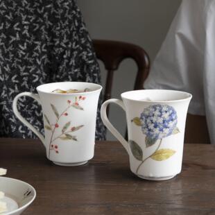 曼叙手绘陶瓷杯生日礼物送男友情侣水杯专属DIY订字送女生的礼物