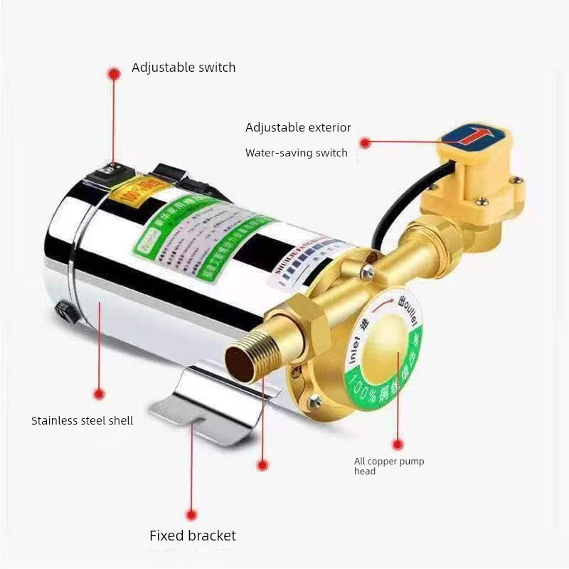 家用全自动自来水增压泵静音太阳能热水器220v小型不锈钢 管道
