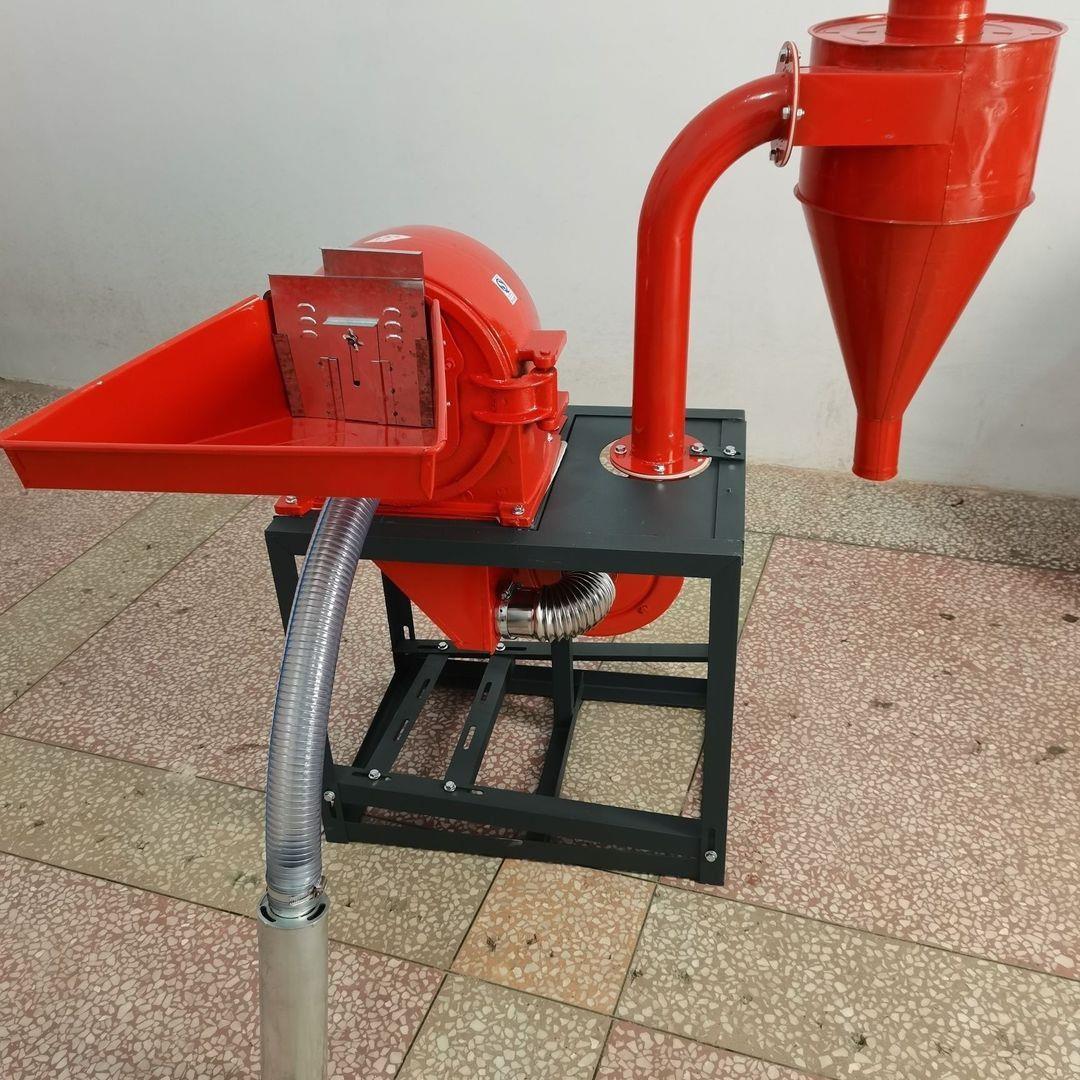新款自吸式玉米无尘粉碎机家用五谷杂粮多功能打料机养殖饲料厂家