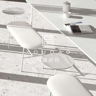 热销有道 浅灰色水磨石瓷砖厨房卫生间阳台墙砖餐厅民宿花园防滑