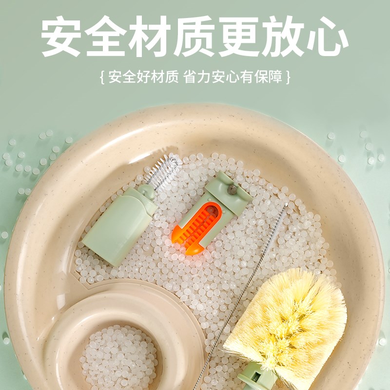 热销杯刷四合一长柄多功能清洁刷水杯清洗神器保温杯奶瓶吸管杯刷