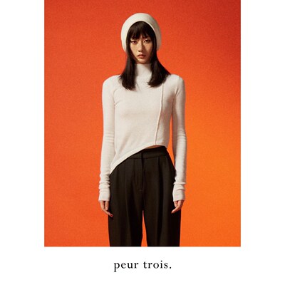 不规则羊绒毛衣内搭秋冬打底衫